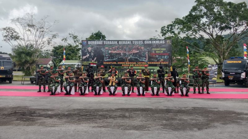 Dandim Mempawah Dampingi Pangdam XII/Tanjungpura Kunker Ke Yonzipur 6/Satya. Digdaya.